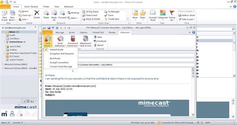 Enabling Large File Send. . Mimecast for outlook download